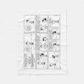 Herinneringen van Charlie Brown bij de pitcher's h Fleece Deken (Voorkant)