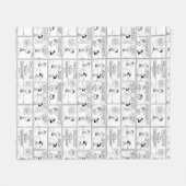 Herinneringen van Charlie Brown bij de pitcher's h Fleece Deken (Voorkant (Horizontaal))