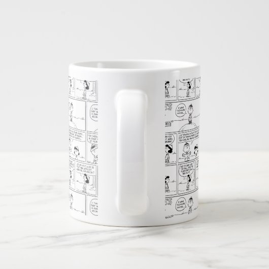 Herinneringen van Charlie Brown bij de pitcher's h Grote Koffiekop (Achterkant)