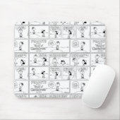 Herinneringen van Charlie Brown bij de pitcher's h Muismat (Met muis)