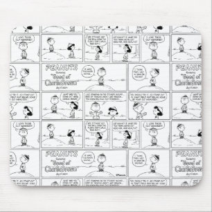 Herinneringen van Charlie Brown bij de pitcher's h Muismat