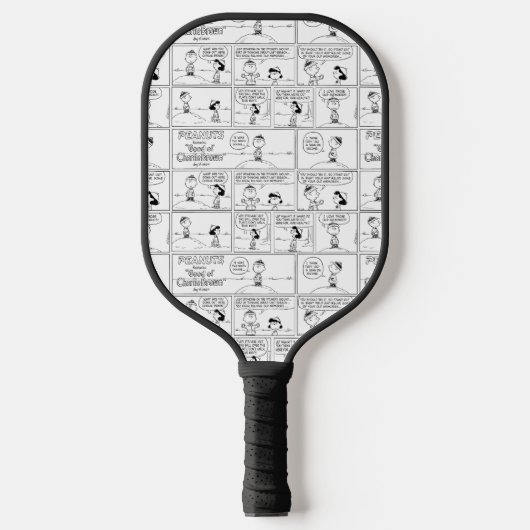 Herinneringen van Charlie Brown bij de pitcher's h Pickleball Paddle (Voorkant)