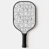 Herinneringen van Charlie Brown bij de pitcher's h Pickleball Paddle (Achterkant)