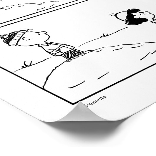 Herinneringen van Charlie Brown bij de pitcher's h Poster (Hoek)