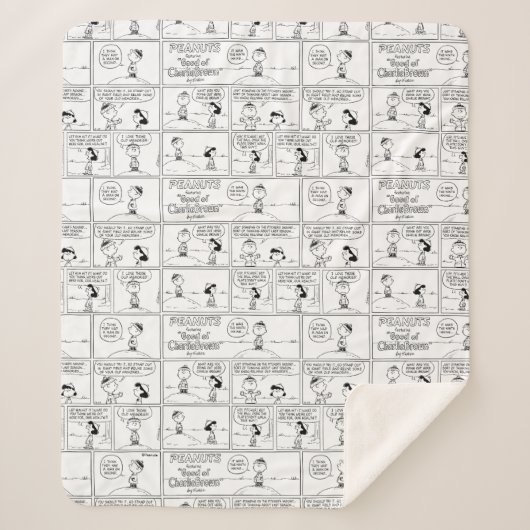 Herinneringen van Charlie Brown bij de pitcher's h Sherpa Deken (Voorkant)