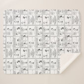 Herinneringen van Charlie Brown bij de pitcher's h Sherpa Deken (Voorkant (horizontaal))