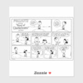 Herinneringen van Charlie Brown bij de pitcher's h Sticker (Vel)