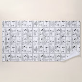 Herinneringen van Charlie Brown bij de pitcher's h Strandlaken (Voorkant)