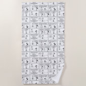 Herinneringen van Charlie Brown bij de pitcher's h Strandlaken (Voorkant)