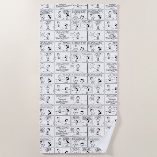 Herinneringen van Charlie Brown bij de pitcher's h Strandlaken (Voorkant)