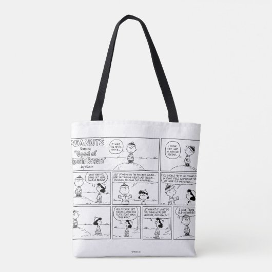 Herinneringen van Charlie Brown bij de pitcher's h Tote Bag (Achterkant)