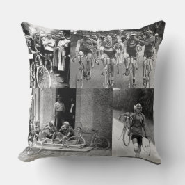 Herinneringen van de Collage Cycling Tour de Franc Kussen