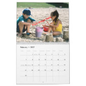 Herinneringen van het goede leven! Zon, Zee, zand Kalender (Feb 2027)