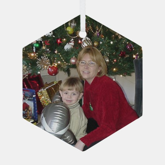 Herinneringen van het kerstfeest glas ornament (Achterkant)