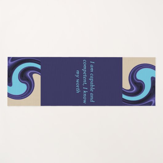 Herinneringen van het strand yogamat (Voorkant (horizontaal))