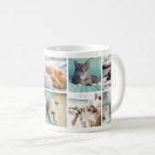 Herinneringen van kat Lovers Foto Collage Mok (Voorkant rechts)