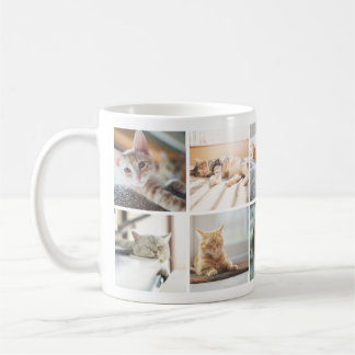 Herinneringen van kat Lovers Foto Collage Mok