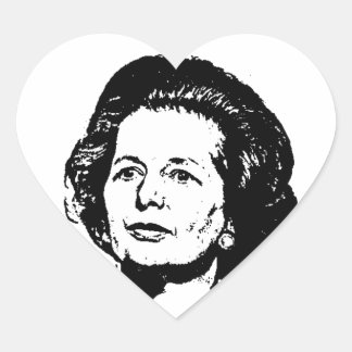 Herinneringen van Margaret Thatcher Hart Sticker