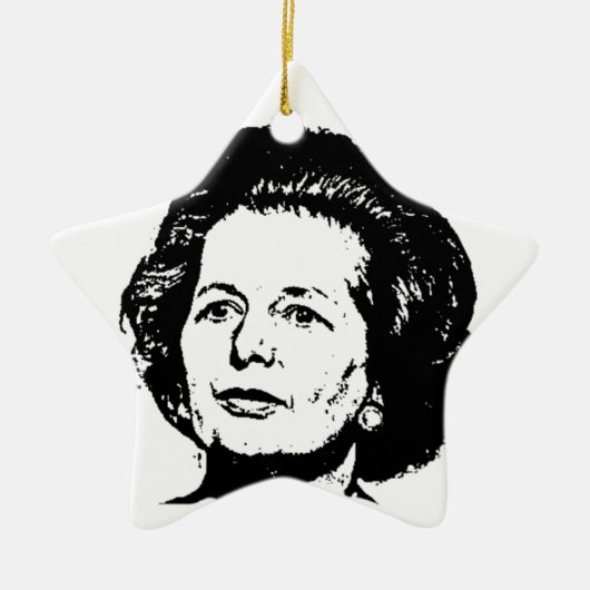 Herinneringen van Margaret Thatcher Keramisch Ornament (Voorkant)