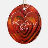 Herinneringen van papa, personaliseren keramisch ornament (Links)