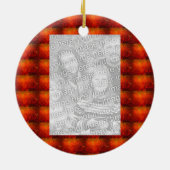 Herinneringen van papa, personaliseren keramisch ornament (Achterkant)