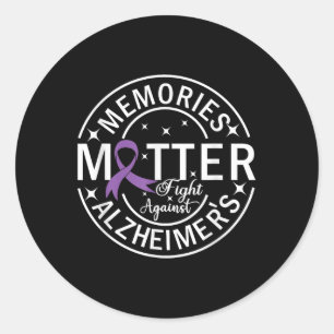 Herinneringen vechten tegen Heimers Ronde Sticker