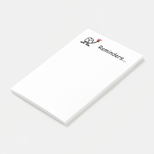 Herinneringen Vergeet 4x6 niet Post-it® Notes (Schuin)