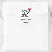 Herinneringen Vergeet het niet Ronde Sticker (Tas)