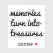 Herinneringen vinylsticker op maat gesneden sticker (Vel)