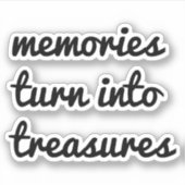 Herinneringen vinylsticker op maat gesneden sticker (Voorkant)