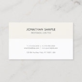 Herinneringen voor benoeming Elegant Professional  Afsprakenkaartje (Achterkant)