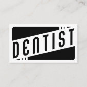 herinneringen voor benoeming retro dentist afsprakenkaartje (Voorkant)