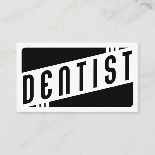 herinneringen voor benoeming retro dentist afsprakenkaartje (Voorkant)