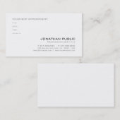 Herinneringen voor benoeming Schone geavanceerde v Afsprakenkaartje (Voorkant / Achterkant)