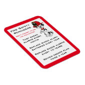 Herinneringen voor brandveiligheid bij honden van magneet (Rechterzijde)