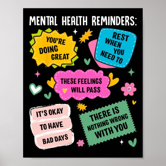 Herinneringen voor geestelijke gezondheid poster (Voorkant)