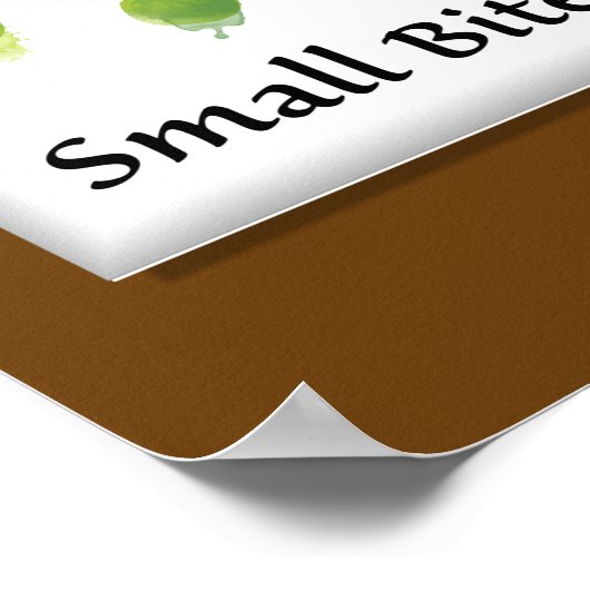 Herinneringen voor gezonde eetgewoonten poster (Hoek)