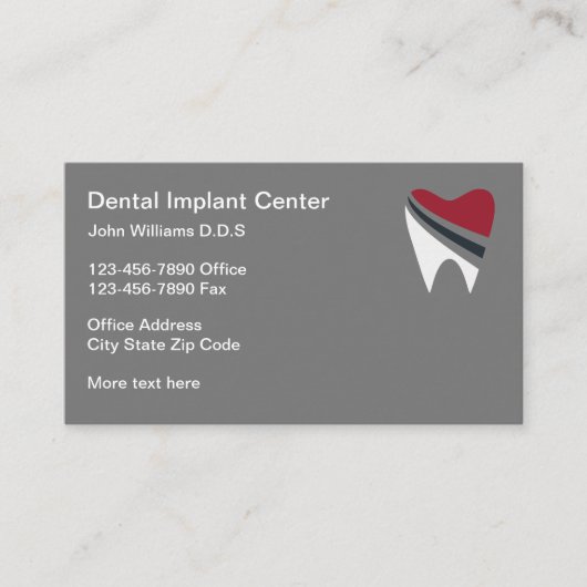 Herinneringen voor het aanwijzen van tandheelkundi visitekaartje (Voorkant)