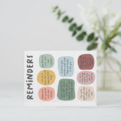 Herinneringen voor psychische aandoeningen briefkaart (Staand voorkant)