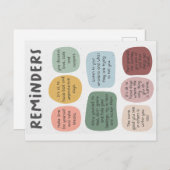 Herinneringen voor psychische aandoeningen briefkaart (Voorkant / Achterkant)