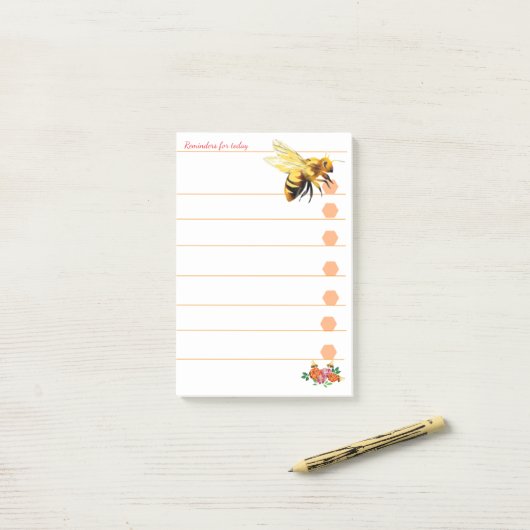 Herinneringen voor vandaag post-it® notes (Op bureau)