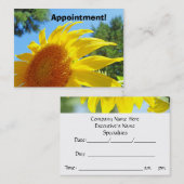 Herinneringen voor zakelijke benoeming Kaarten Zon Afsprakenkaartje (Voorkant / Achterkant)