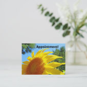 Herinneringen voor zakelijke benoeming Kaarten Zon Afsprakenkaartje (Staand voorkant)