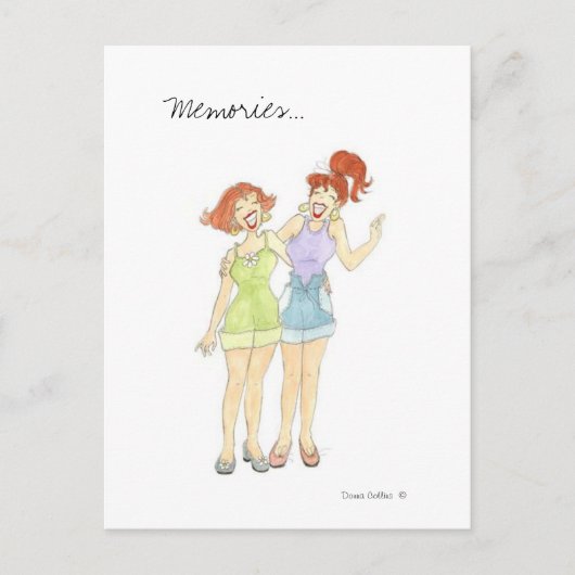 Herinneringen Vriendin Postkaart (Voorkant)