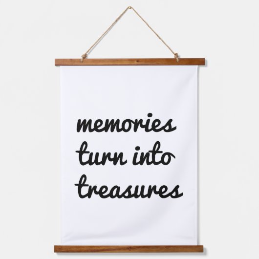 Herinneringen Wood met wandbekleding Hangend Wandkleed (Voorkant)