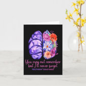 Herinneringen zijn belangrijk Alzheimer Paars  Alz Kaart (Gele Bloem)