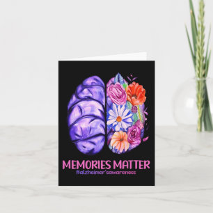 Herinneringen zijn belangrijk Alzheimer Paars Alz Kaart