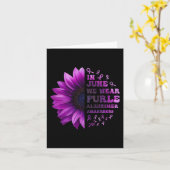 Herinneringen zijn belangrijk Alzheimer Paars  Alz Kaart (Gele Bloem)