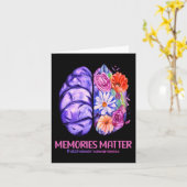 Herinneringen zijn belangrijk Alzheimer Paarse Alz Kaart (Gele Bloem)