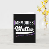 Herinneringen zijn belangrijk Alzheimer-supporter  Kaart (Gele Bloem)